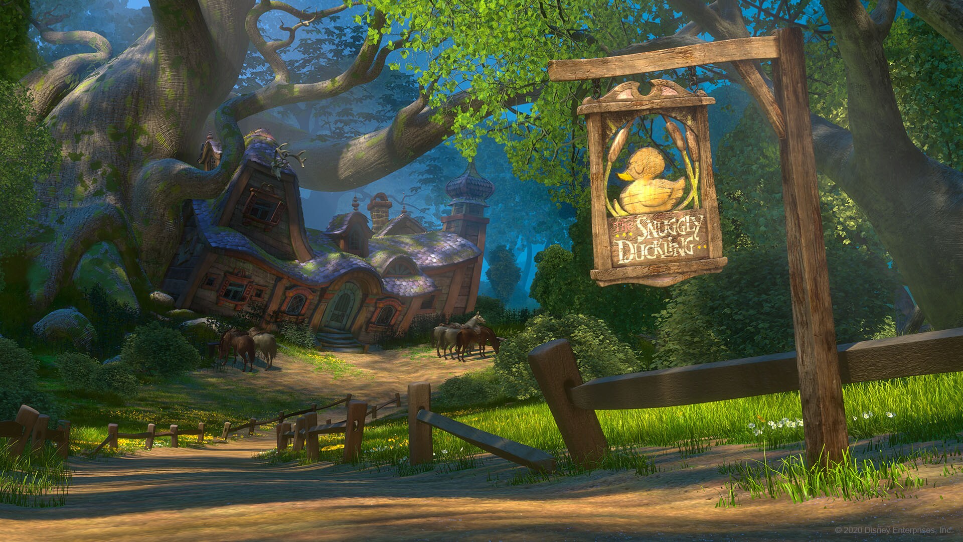 Snuggly Duckling from Tangled virtual background