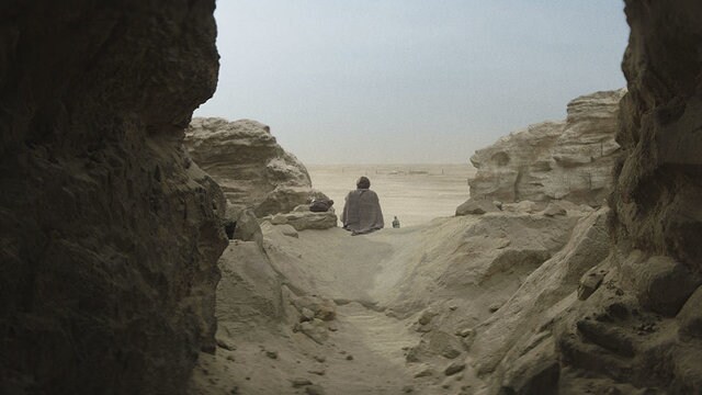 Tatooine, where Jabba kept a rancor beneath his palace