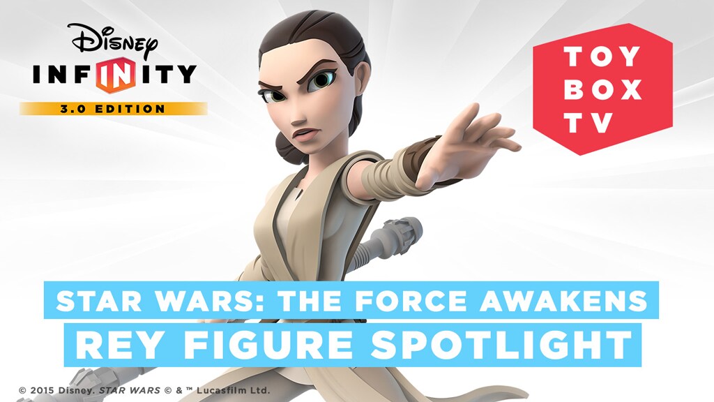 Star Wars The Force Awakens Rey Figure Spotlight Disney Infinity Toy