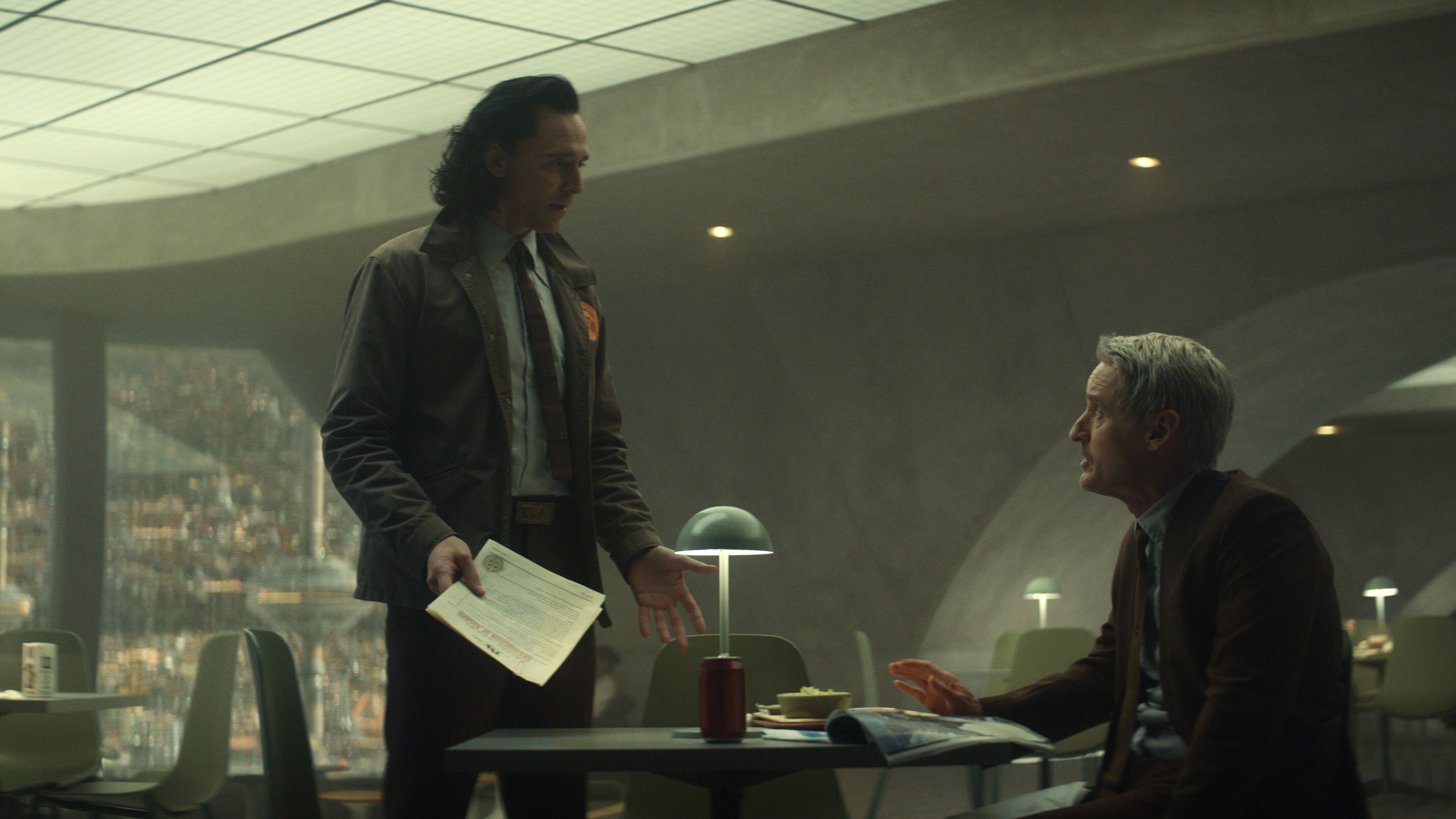 (L-R): Loki (Tom Hiddleston) and Mobius (Owen Wilson) in Marvel Studios' LOKI, exclusively on Disney+. Photo courtesy of Marvel Studios. ©Marvel Studios 2021. All Rights Reserved.