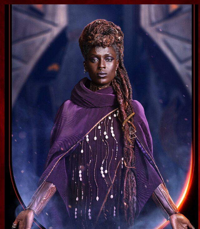 Mother Aniseya in an official character poster from The Acolyte