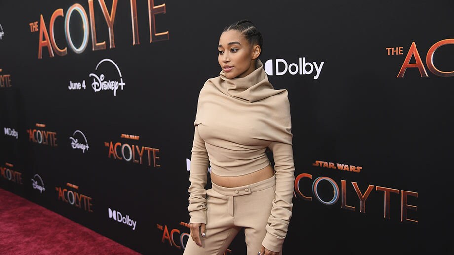 The Acolyte's Amandla Stenberg (Mae) (Photo by Alberto E. Rodriguez/Getty Images for Disney)