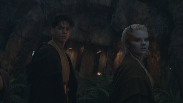 Jecki Lon with the Jedi team in The Acolyte