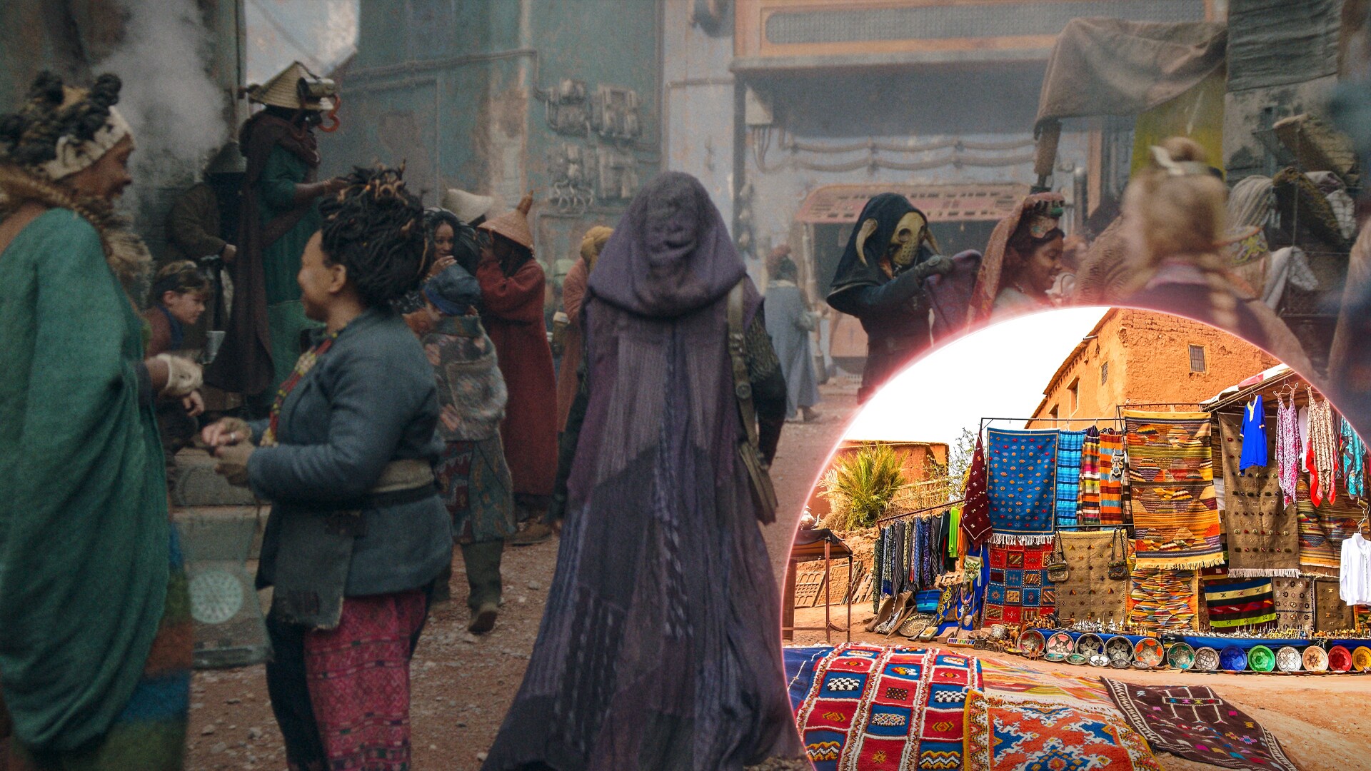 The world of Olega was inspired by the vibrant colors of Marrakesh and Morocco.