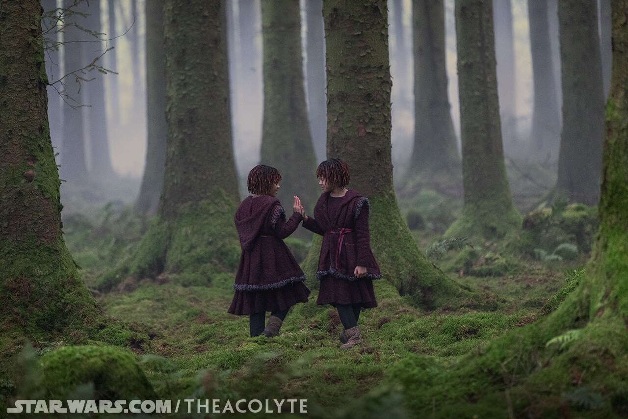 The twins in Episode 3 of The Acolyte