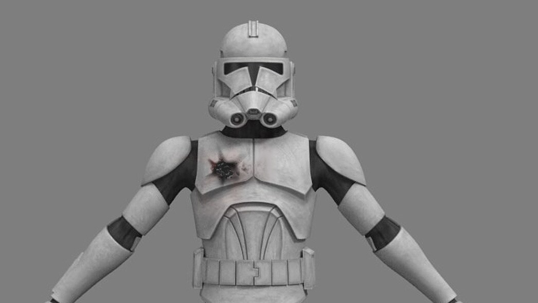 Clone trooper concept art by Christian Piccolo