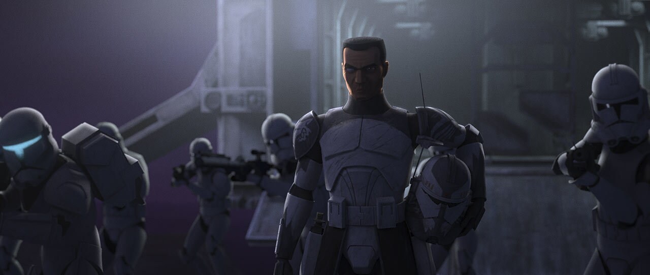 Confronted by Rex and the Bad Batch, Wolffe comes to see even he has been twisted by the Empire.