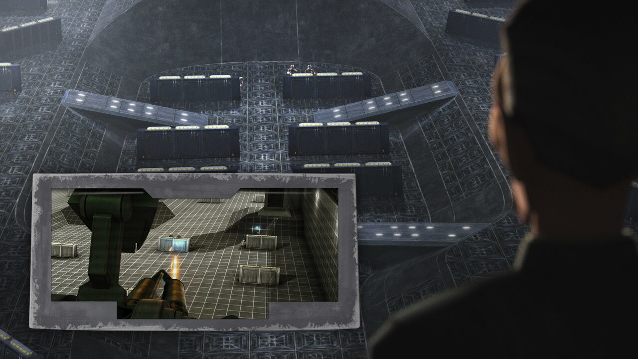 Recognize the training room? It first appeared in the Star Wars: The Clone Wars Season 3 premiere...
