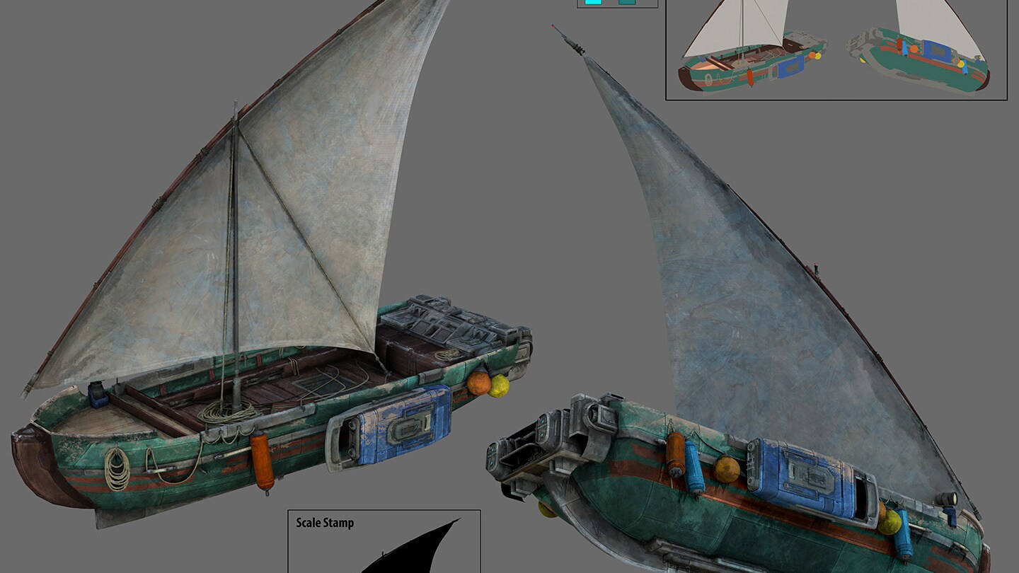 Pabu fishing vessel concept art by Scott Zenteno 
