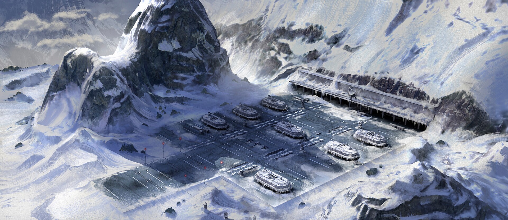 Barton 4 Imperial outpost concept art by Scott Zenteno