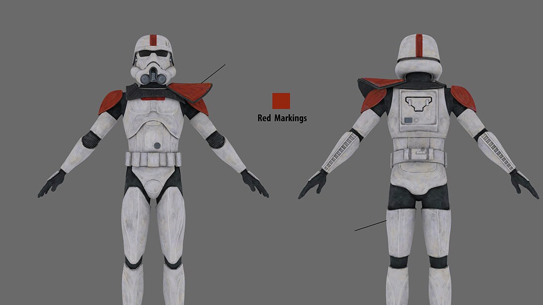 Imperial shock trooper concept art by Vivian Ly