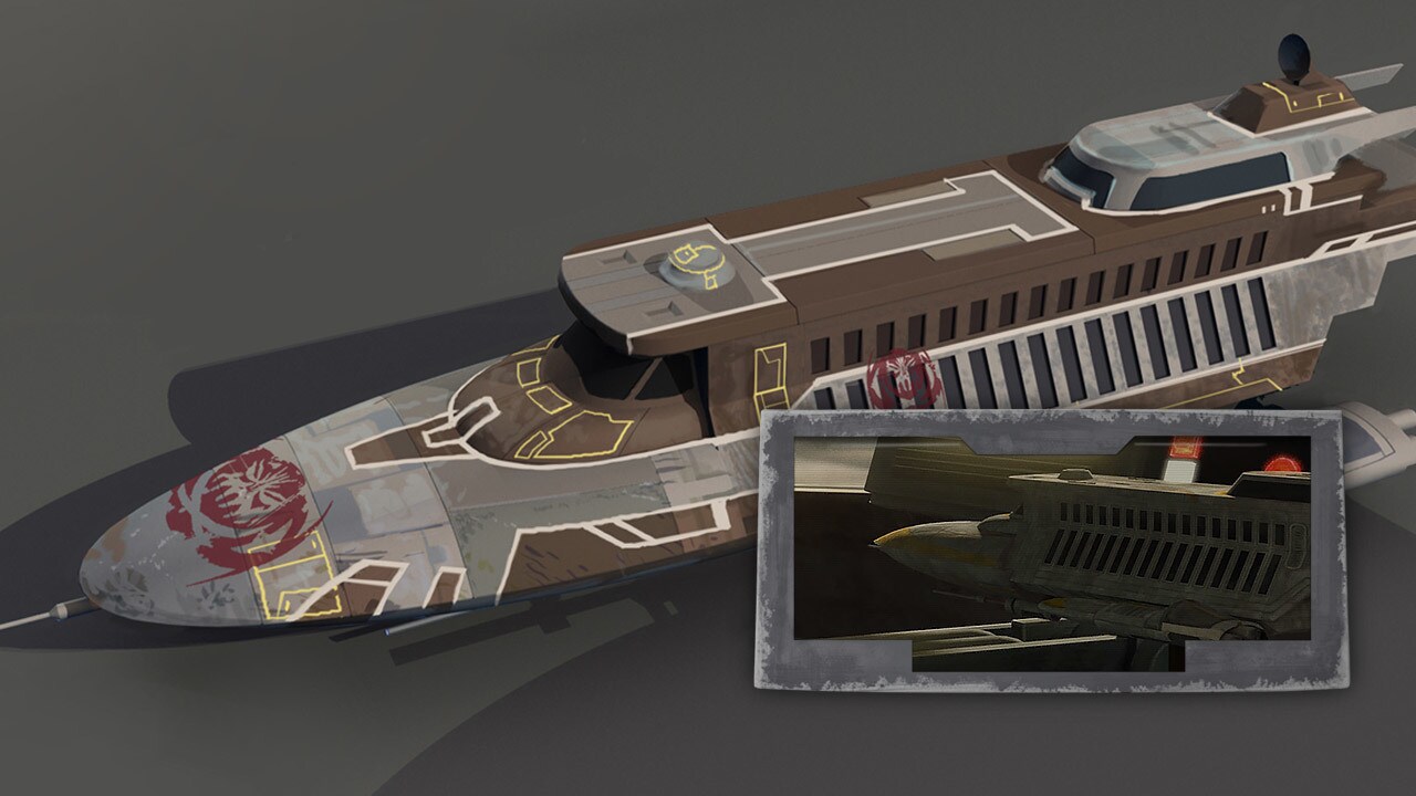 A model of a SoroSuub Personal Luxury Yacht can be spotted on the manager's desk in the spaceport...