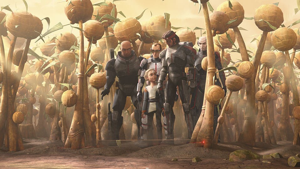 The group makes its way to meet Hunter's contact: a deserter of the clone army. After they spring...