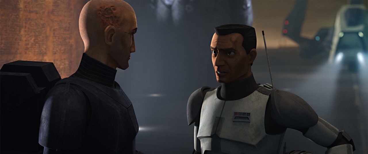Commander Cody and Crosshair talking