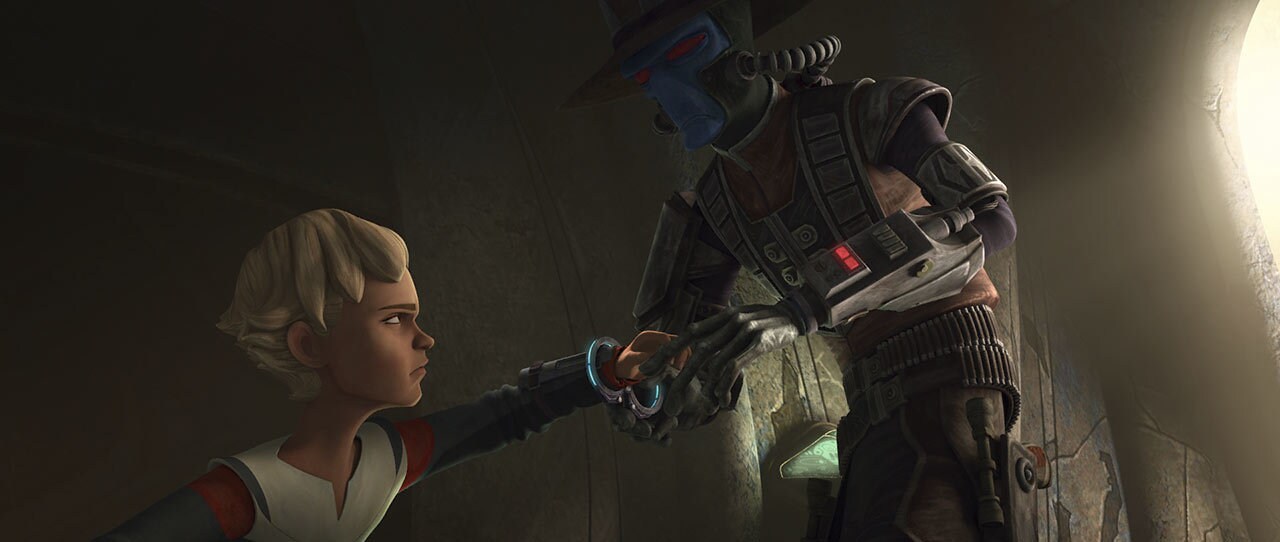 Omega and Cad Bane in The Bad Batch: 
