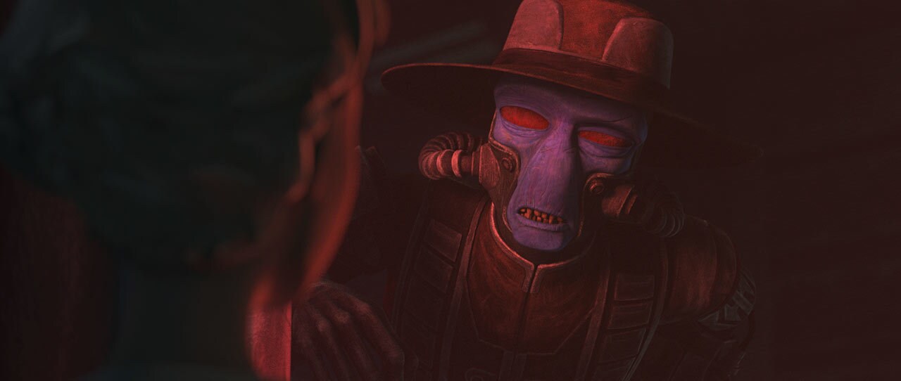 Omega and Cad Bane in The Bad Batch: 