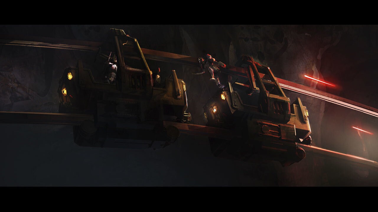 Ord Mantell tunnel mine cart lighting concept