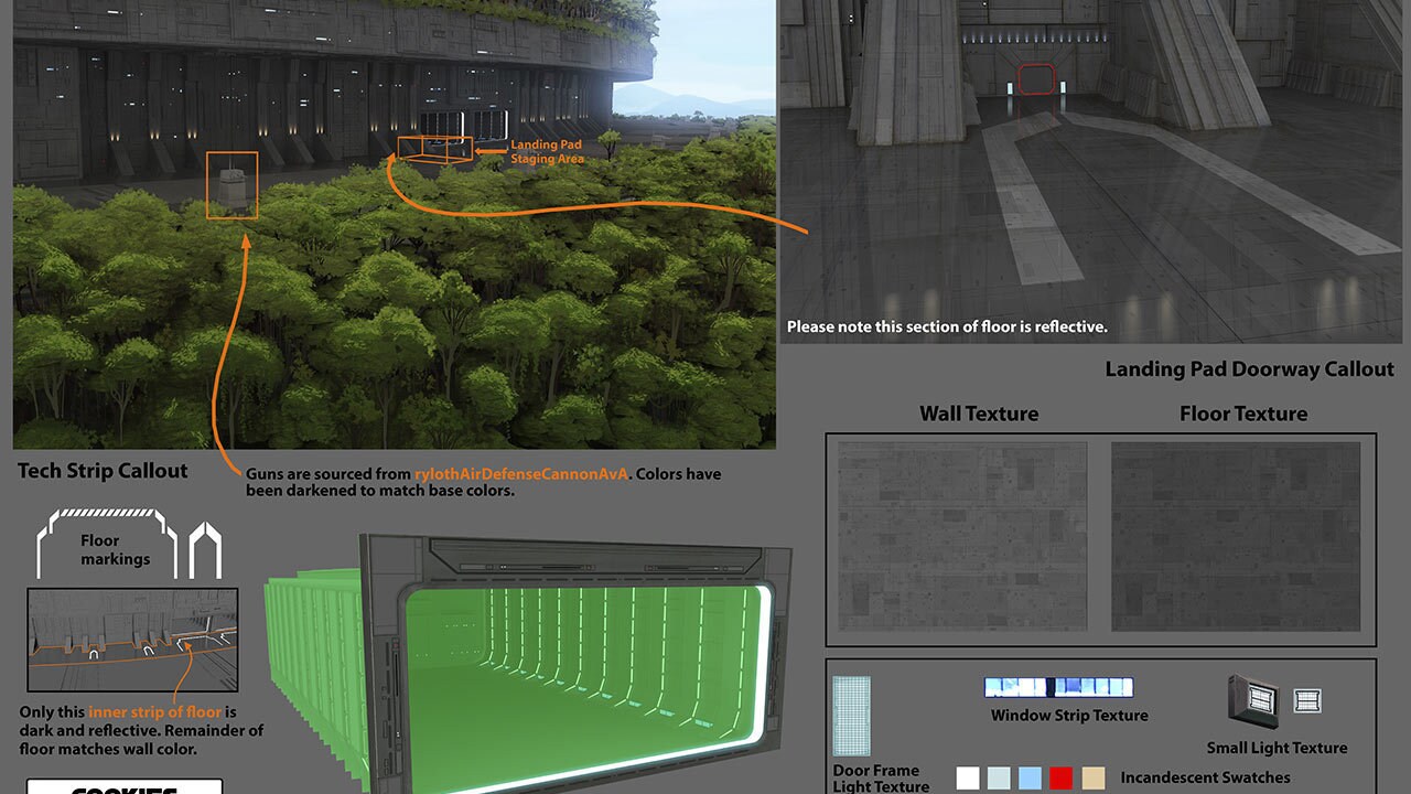 Weyland facility concept art by Chris Madden