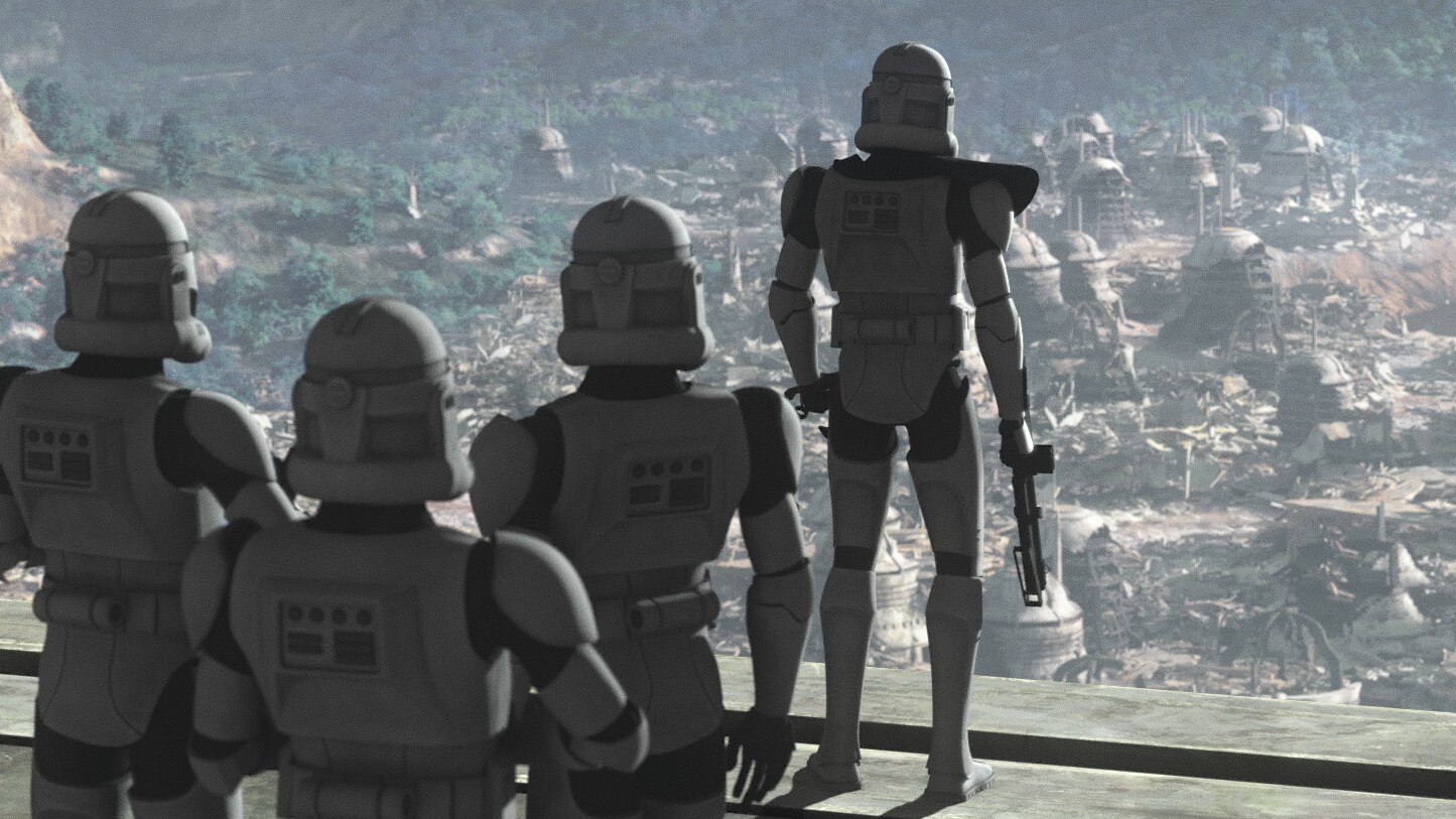 The Empire's clone forces close in. Realizing their communications are being monitored, the Batch...