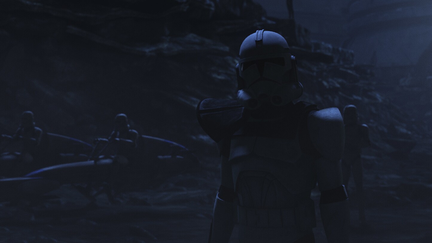 Meanwhile, the Empire is closing in on Hunter and Wrecker when they spy some abandoned Separatist...