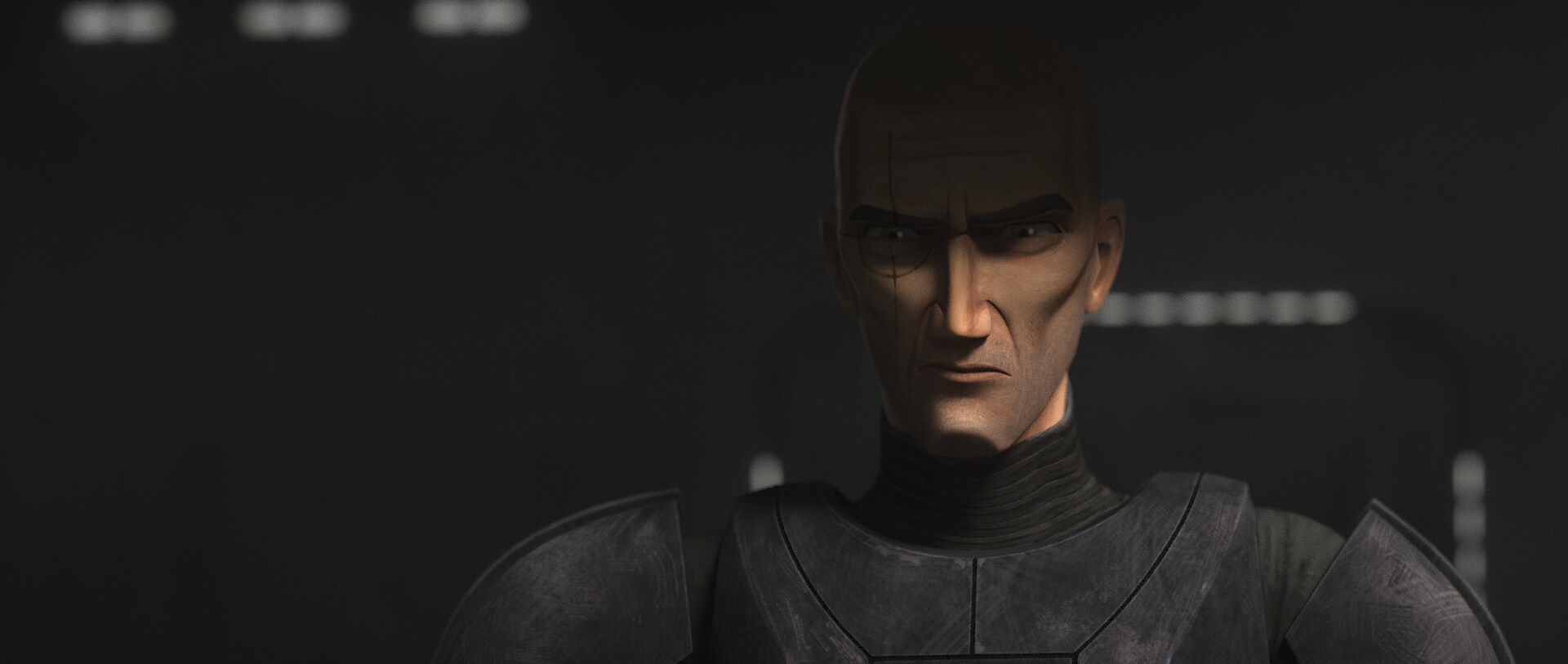 Crosshair getting a mission from Admiral Rampart