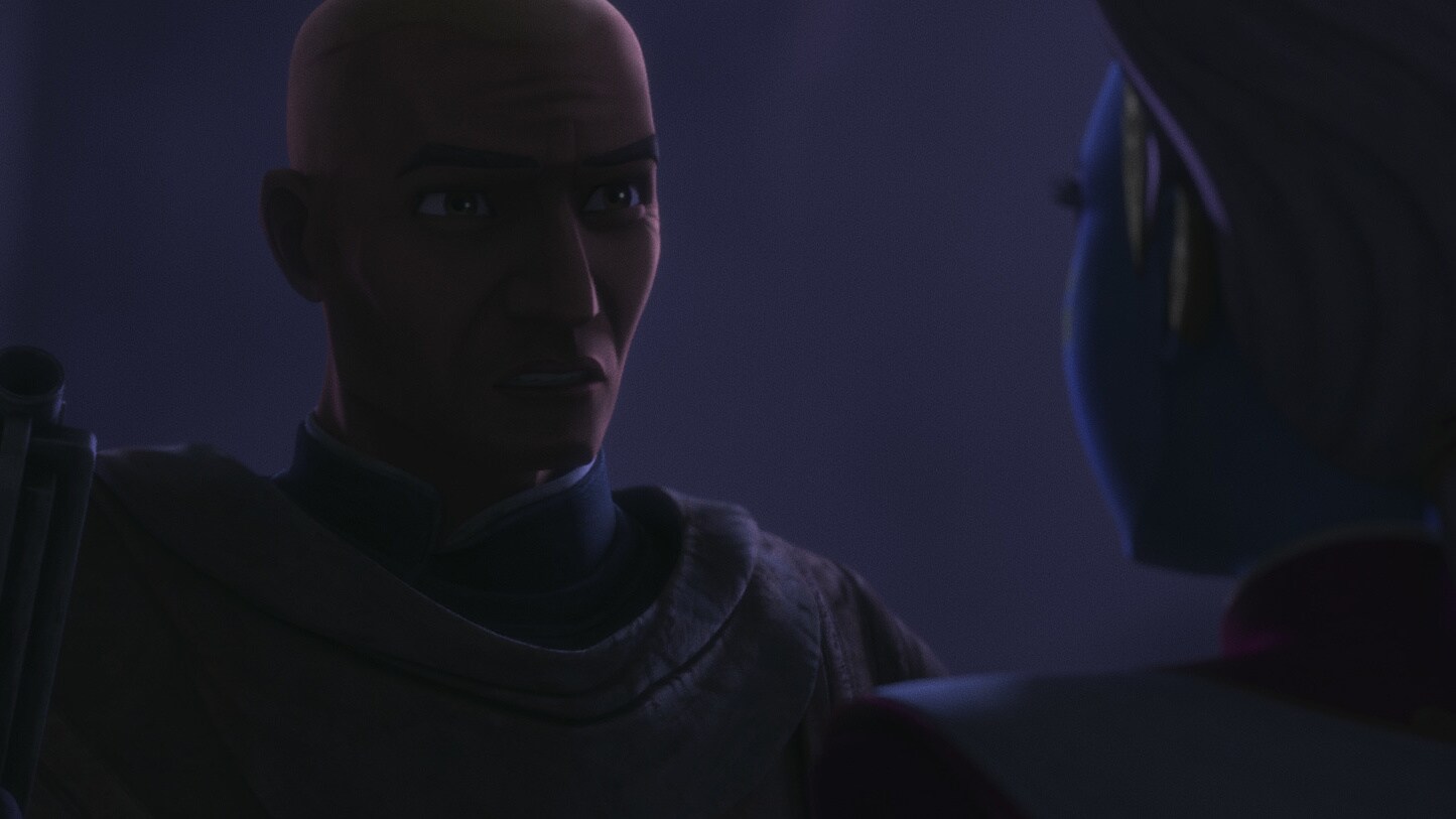 ...and stuns the bounty hunter behind the senator. It's Captain Rex, who had come to meet Slip.