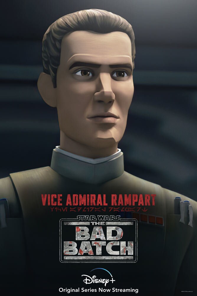 The Bad Batch character poster - Vice Admiral Rampart
