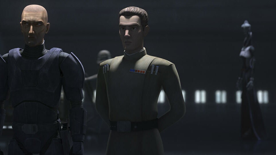 On Kamino, Crosshair reports in to Admiral Rampart as he prepares for a mission, and inquires abo...