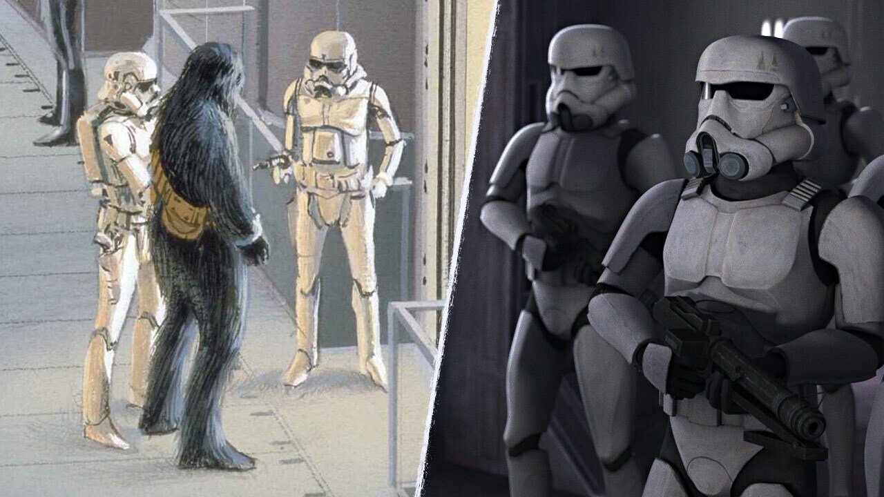 The armor used by the non-clone "TK troopers" takes inspiration from Ralph McQuarrie's original s...