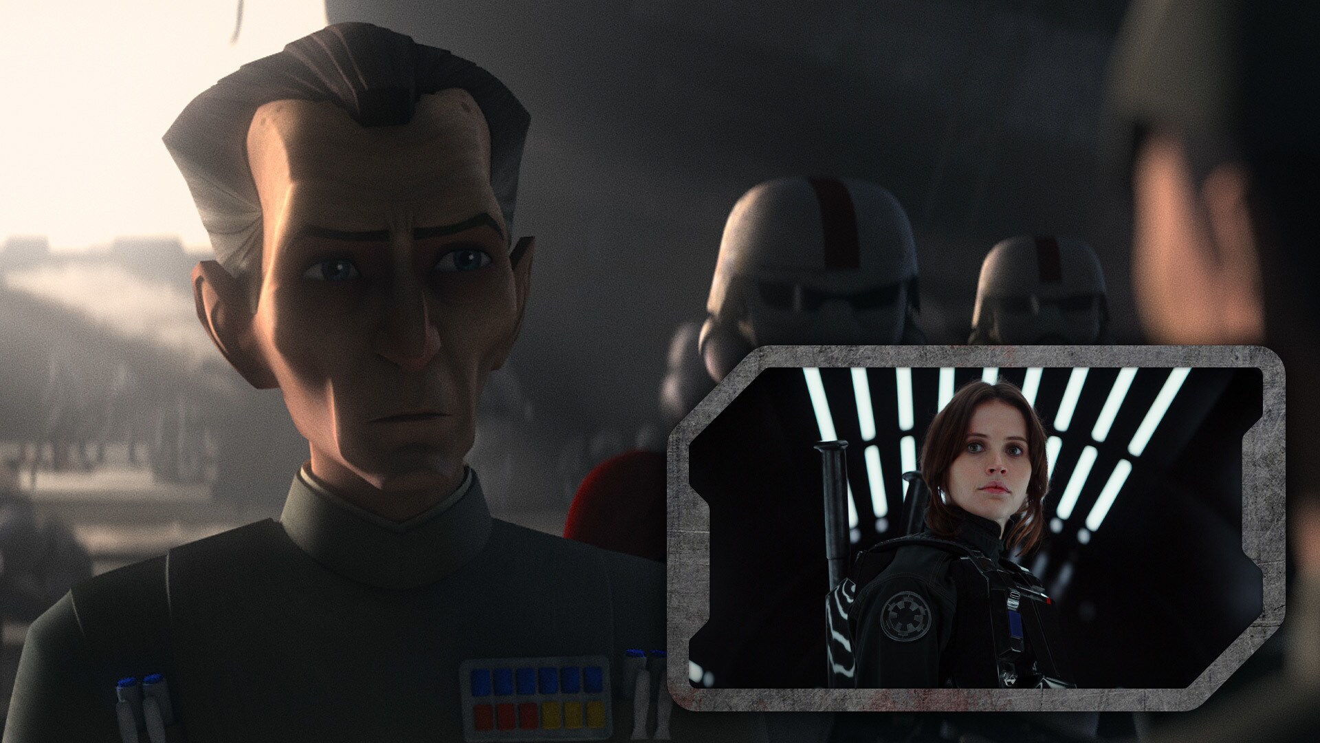 Tarkin orders that all funding for Hemlock’s projects and the Tantiss facility be redistributed to Project Stardust: the Death Star initiative as established in Rogue One: A Star Wars Story.