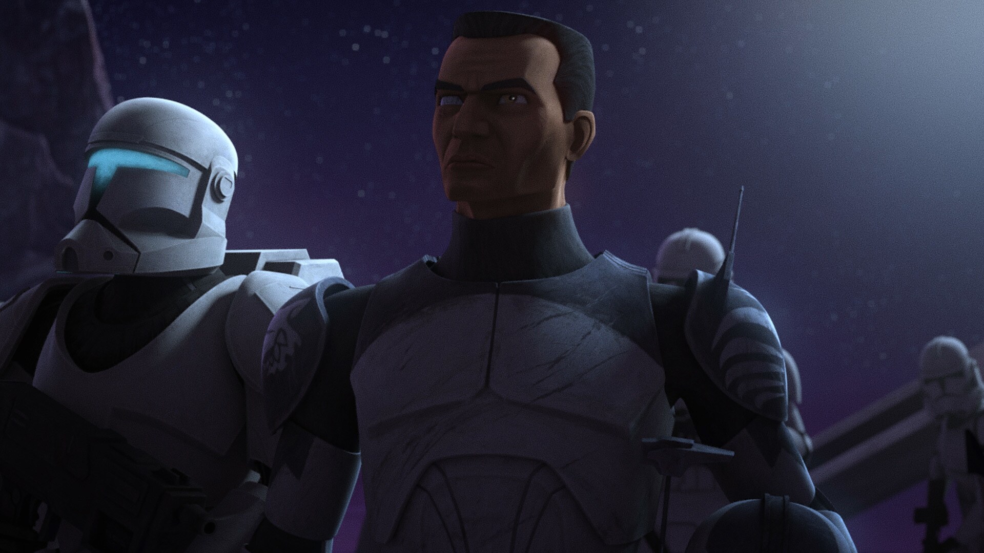 Wolffe’s choice to stand down and let Rex and the Batch depart foreshadows his eventual decision ...