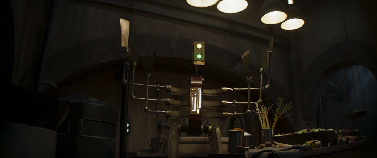 COO-series cook droid in The Book of Boba Fett.