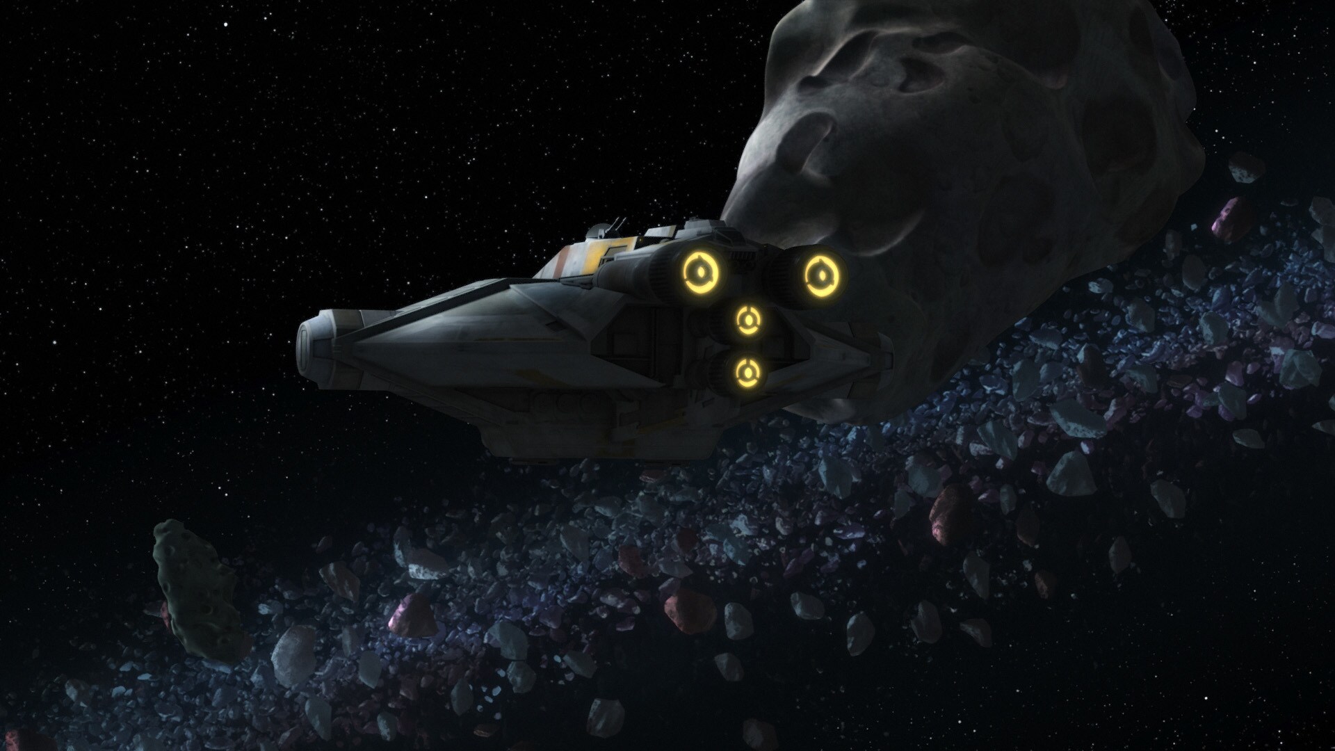 The Ghost crew is on a mission to locate fuel for the rebellion, and intel has led the team to an...