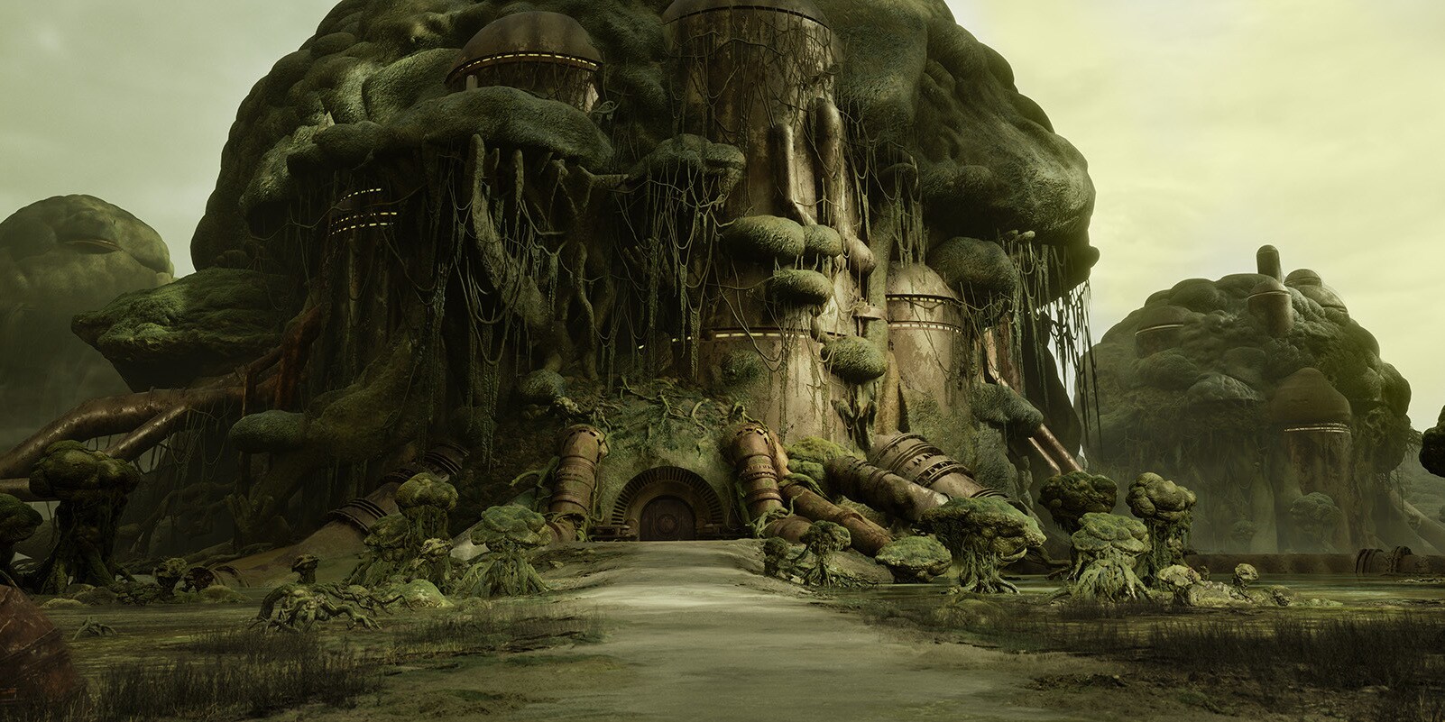 Official StarWars.com image of Hutt architecture on Nal Hutta
