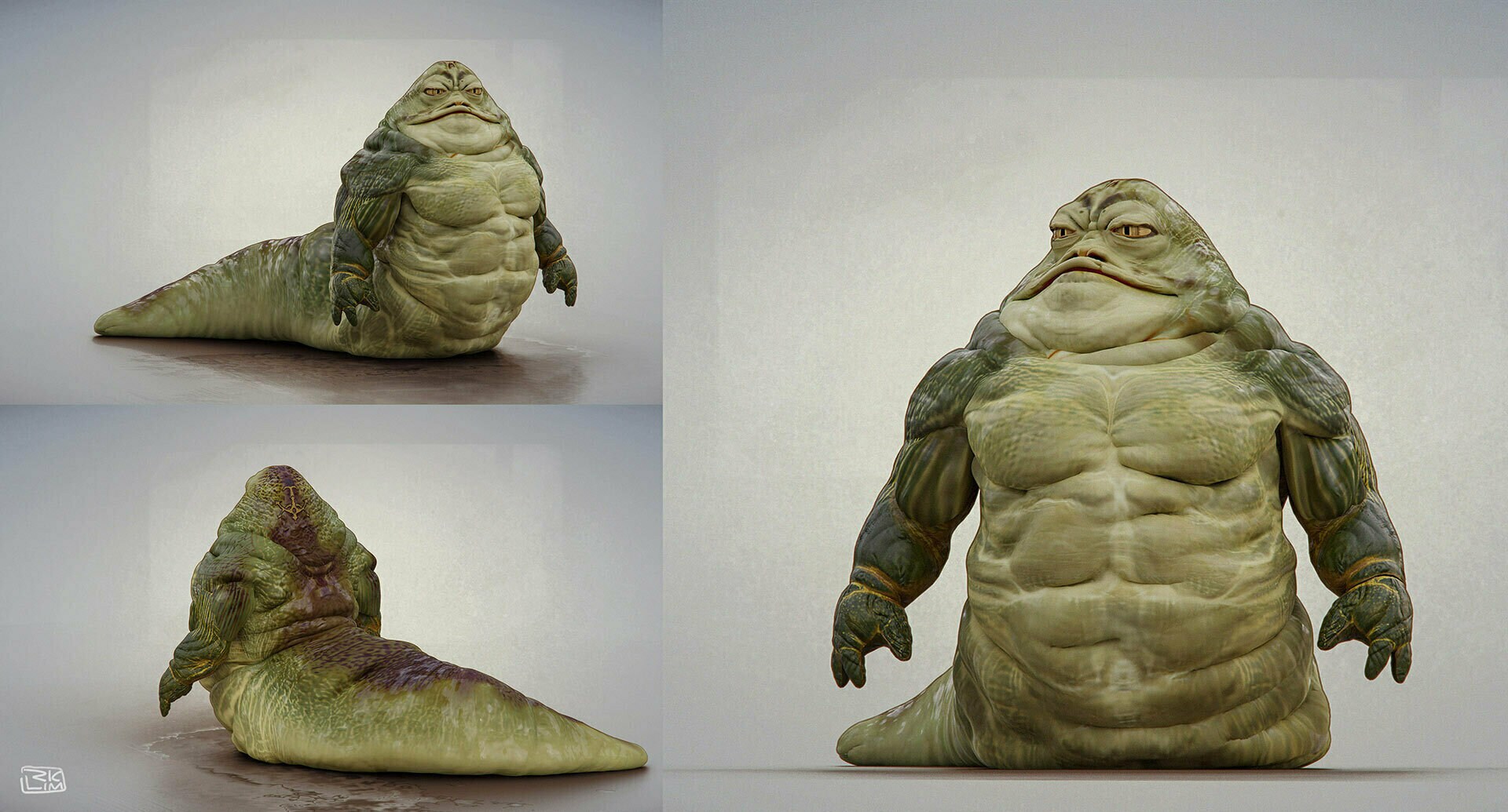 Rotta the Hutt concept art by Richard Lim.