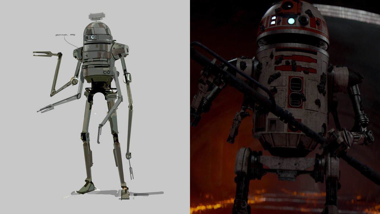 An unused October 2013 Matt Allsopp design for an Erso homestead farm droid for Rogue One: A Star...