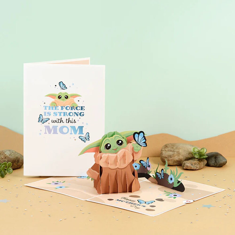 The Mandalorian Grogu Mother's Day Butterfly Pop-Up Card by Lovepop