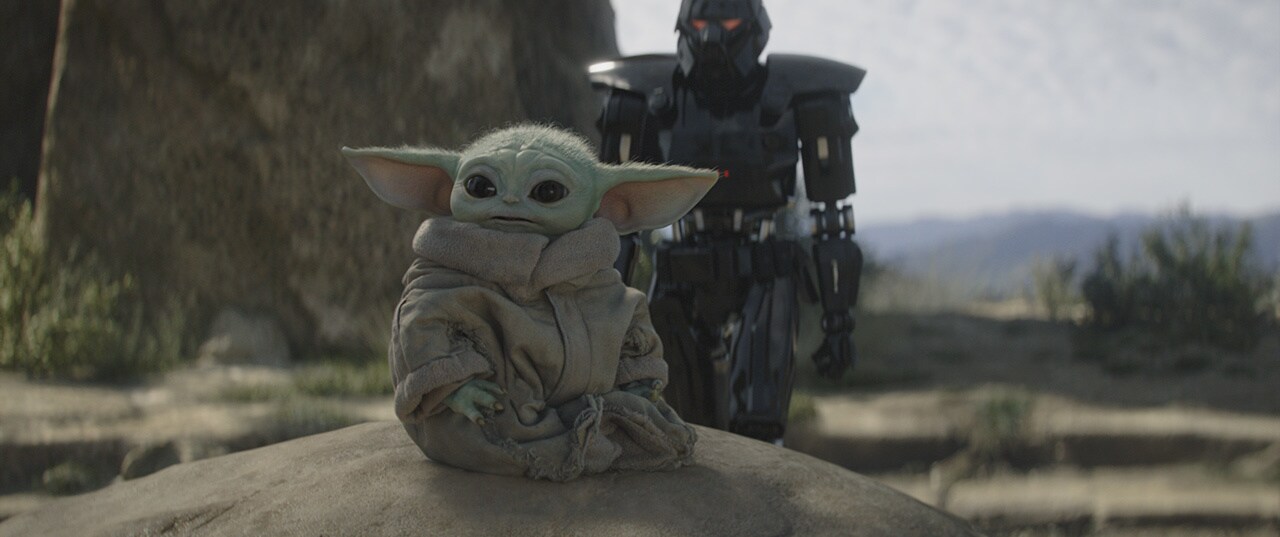 Grogu being captured by darktroopers