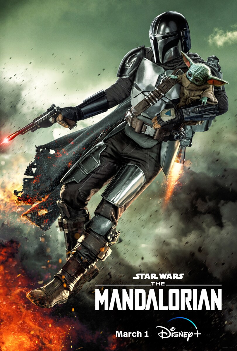 The Mandalorian and Grogu soar in key art for Season 3.