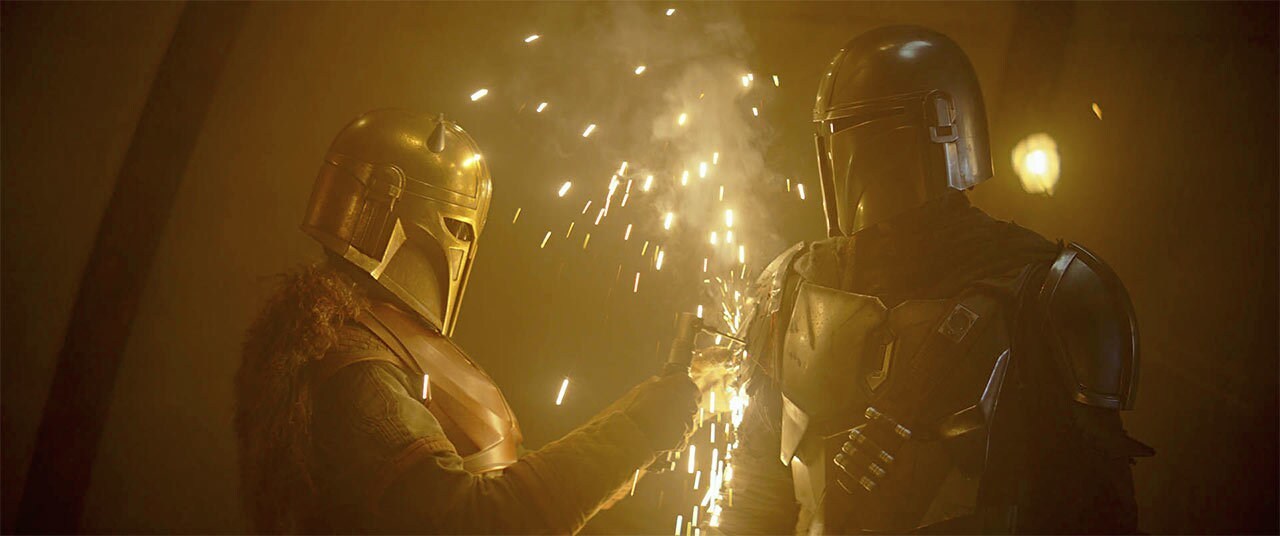 The Armorer was able to forge armor for the Mandalorian.