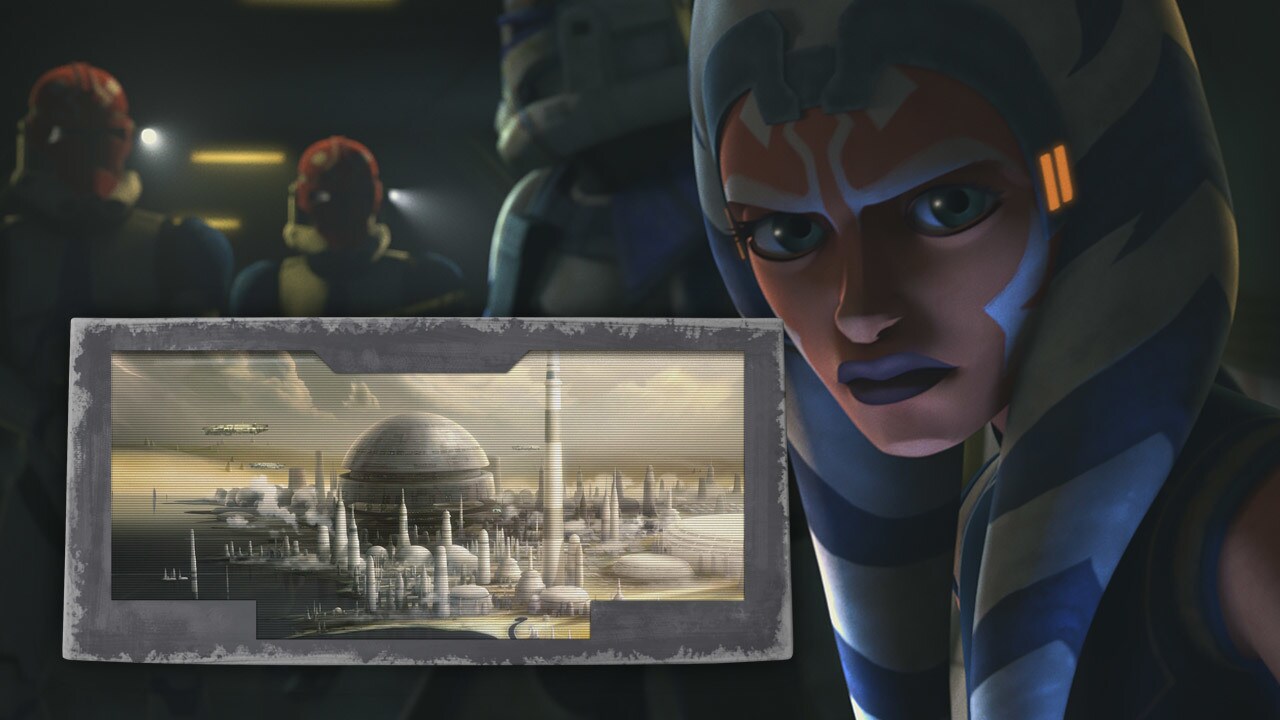 The sewer system of Mandalore was developed for these final episodes. The ""hub"" section, where ...