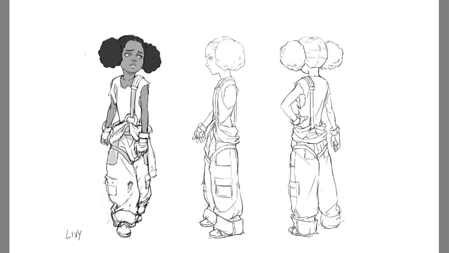 Livy concept art by Rejean Dubois and Arthell Isom