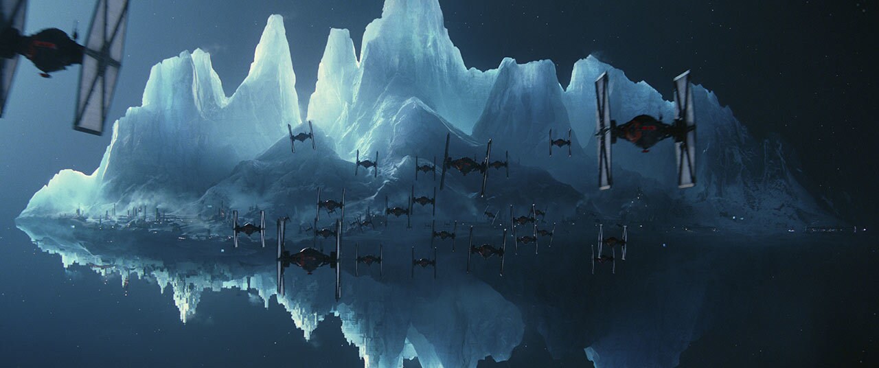 Finn, Poe, Chewbacca, Klaud, and R2-D2 travel to the icy Sinta Glacier Colony to retrieve valuabl...