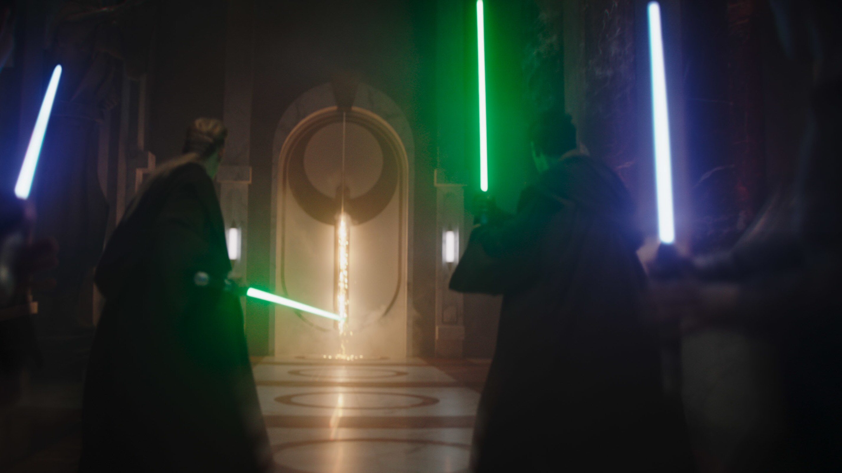 Jedi in a scene from Lucasfilm's THE MANDALORIAN, season three, exclusively on Disney+. ©2023 Lucasfilm Ltd. & TM. All Rights Reserved.