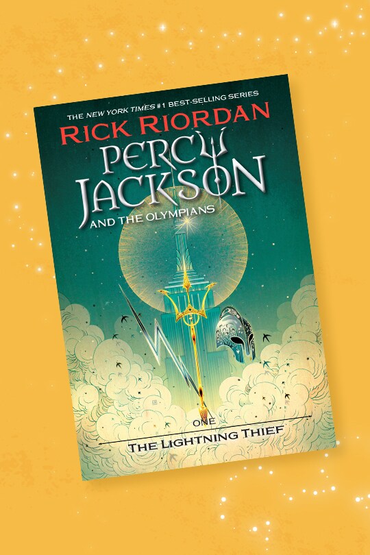 Decorative image of The Lightning Thief book cover