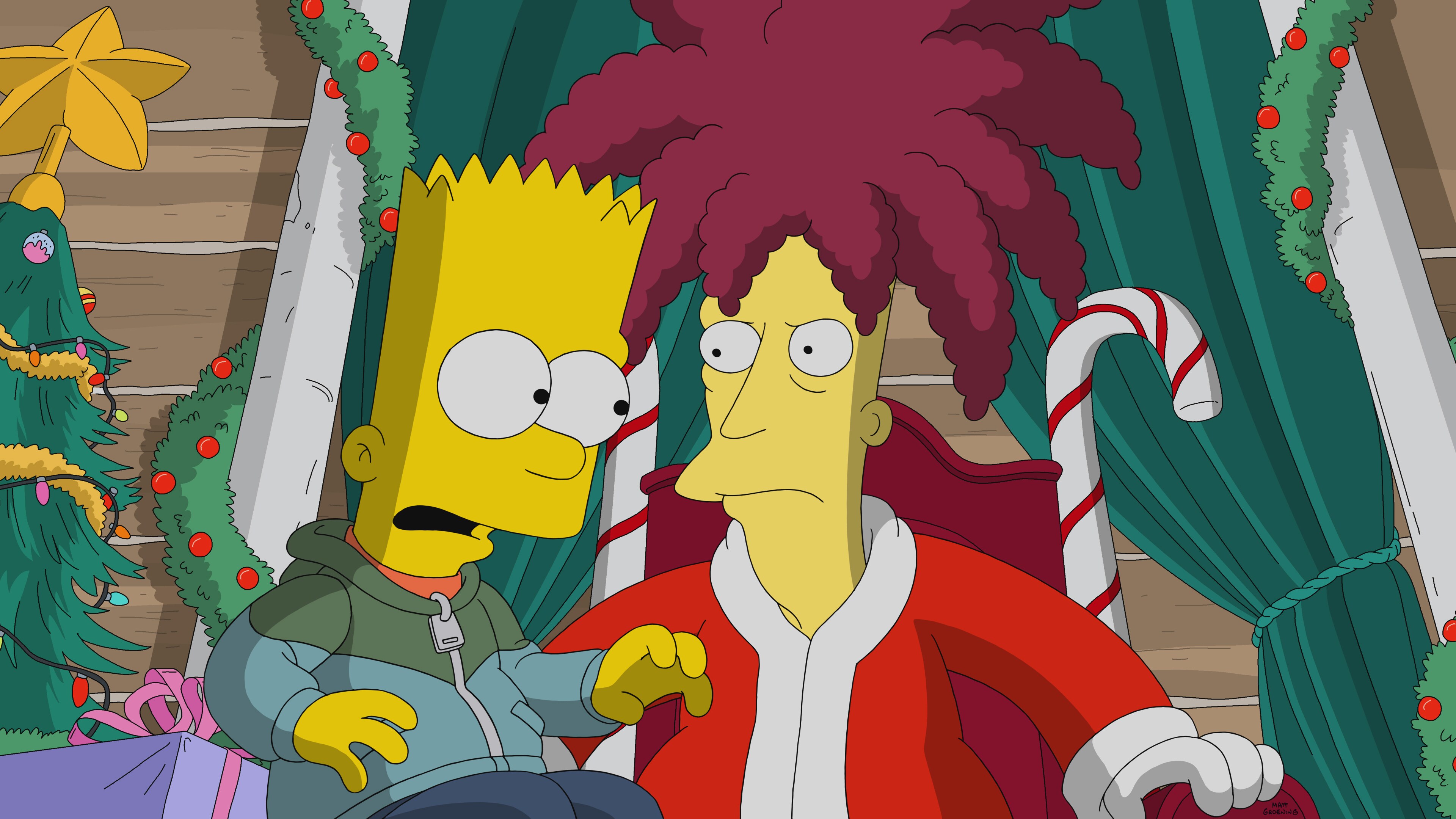 THE SIMPSONS: Sideshow Bob gets contracted as this year’s mall Santa. 