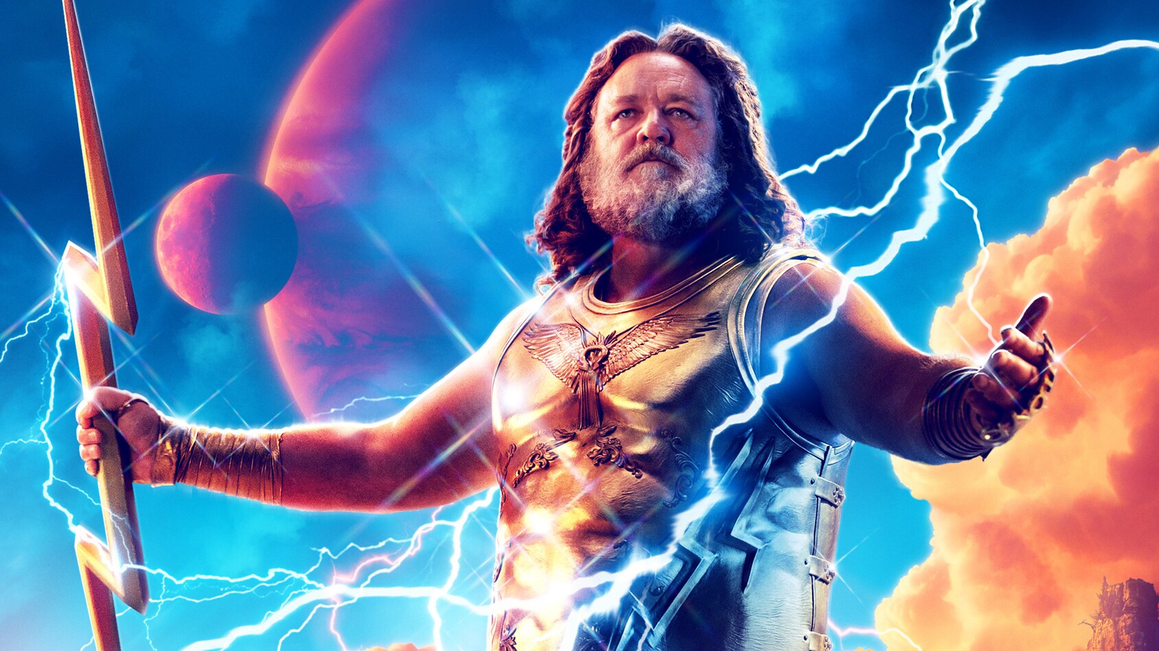 4 fatos sobre Zeus, o personagem de Russell Crowe em 'Thor: Amor e Trovão'