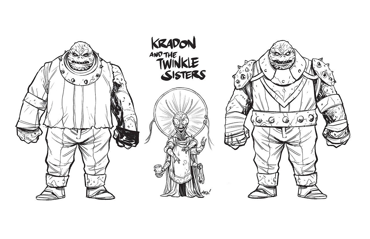 Kradon and the Twinkle Sisters concept art