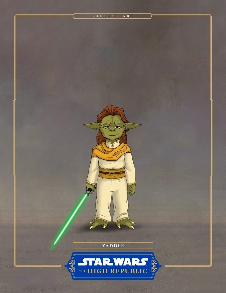 Jedi Master Yaddle concept art