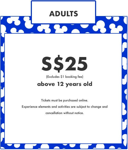 Adult Ticket - Pop Up Disney! - S$25